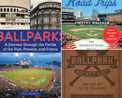 Save & Read - Ballparks: A Journey Through the Fields of the Past, Present, and Future cover photo collage
