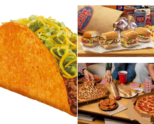 favorite fast food restaurants ! cover photo collage