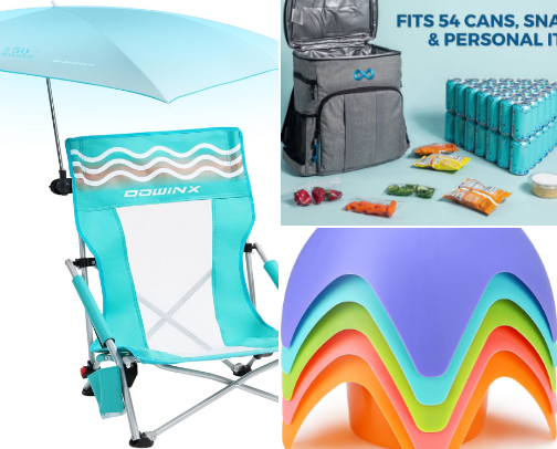 Beach Bum Must Haves cover photo collage