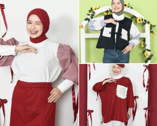 Blouse Modis untuk Wanita Berhijab: Temukan Desain Stylish dan Nyaman untuk Setiap Kesempatan cover photo collage