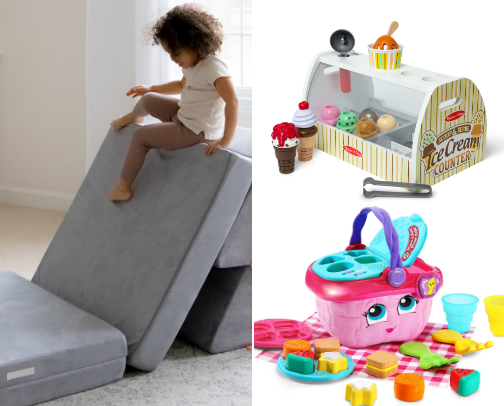 Our most played with toys cover photo collage