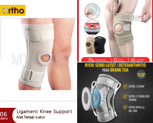 knee therapy cover photo collage