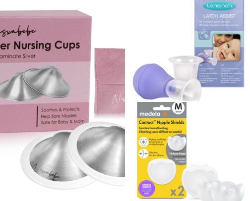Breastfeeding / pumping mom essentials cover photo collage