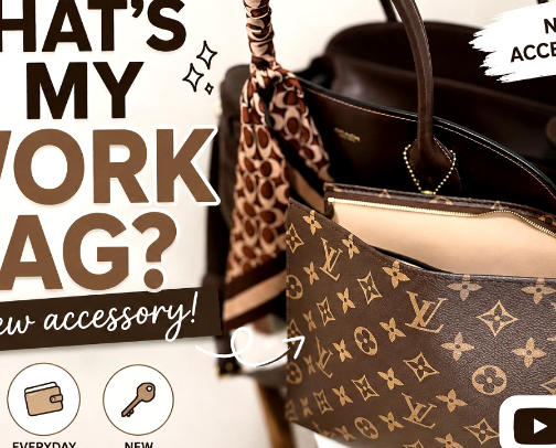 Corporate Girlie Work Bag Essentials cover photo collage