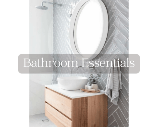 Bathroom Essentials cover photo collage