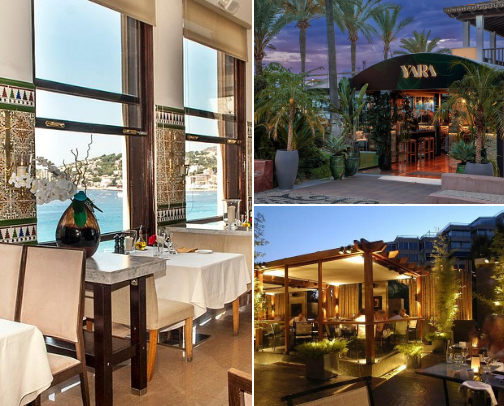 Romantic restaurant cover photo collage