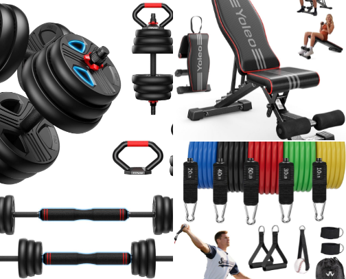 Home Gym under $500 cover photo collage