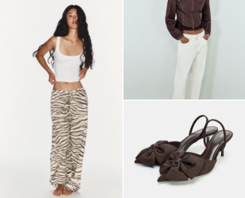 Zara Zebra print trouser fit🦓⏳ cover photo collage