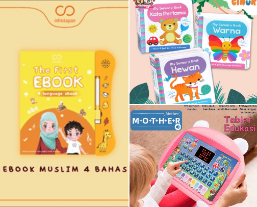 Kids toys cover photo collage