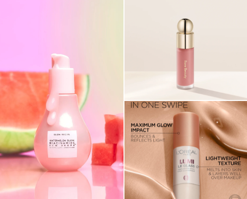 Clean girl makeup routine cover photo collage