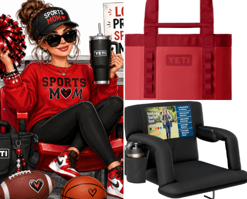 In my sports mom era ✨ cover photo collage