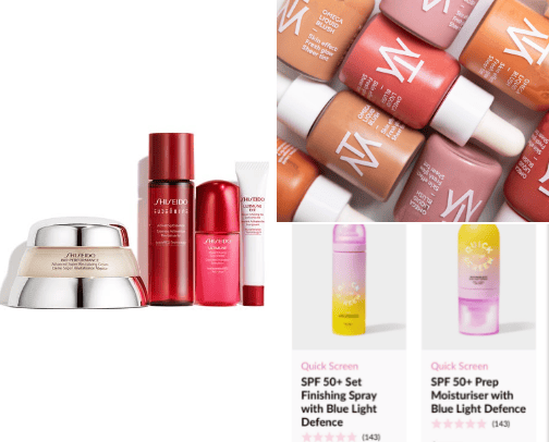 Skin care cover photo collage