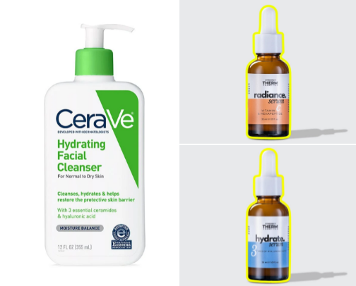 Favorite Skincare Products cover photo collage