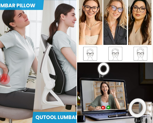 Remote Work Essentials: Must-Haves for Long Hours in Front of a Screen cover photo collage