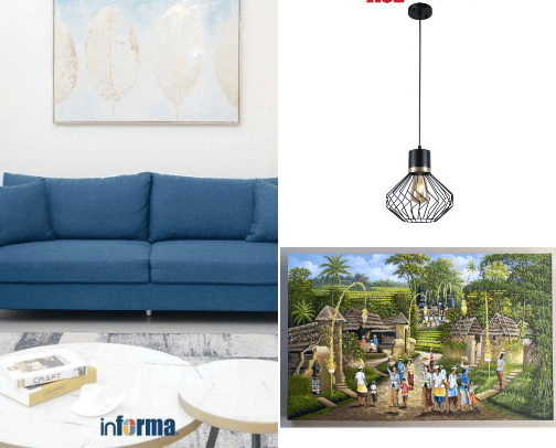 Rekomendasi Printilan Untuk Ruang Tamu agar menjadi homey cover photo collage