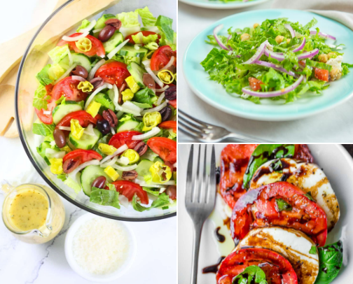 Amazing salads! cover photo collage