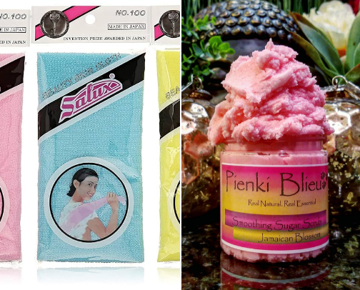 My shower/bath essentials cover photo collage