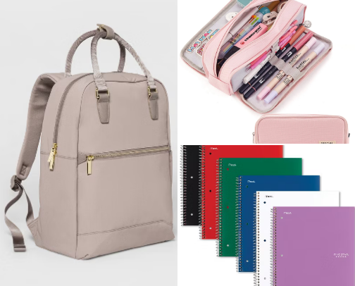 Campus life...what in my bag cover photo collage