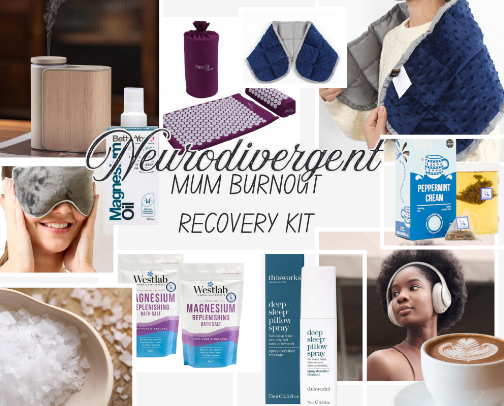 My Neurodivergent Mum Burnout Recovery Kit cover photo collage