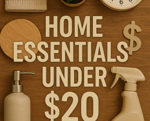 Affordable Home Essentials (Under $20) cover photo collage