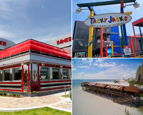 Everywhere we ate in Gulf Shores, AL cover photo collage