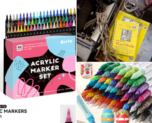 ART SUPPLIES THAT SENDS MY SOUL 🪽🙂‍↕️🪽 cover photo collage