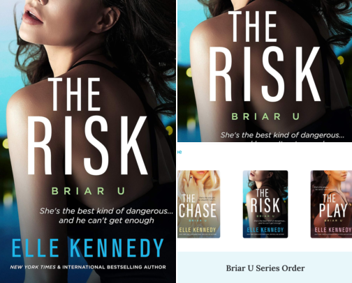 Read Free - The Risk (Briar U Book 2) and Related College Hockey Romances cover photo collage