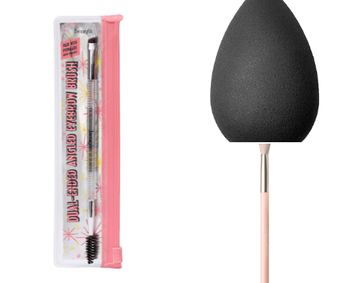 Makeup tools cover photo collage