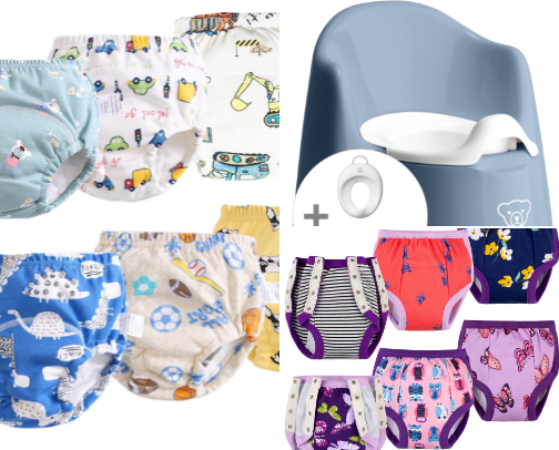 POTTY TRAINING HELPERS cover photo collage