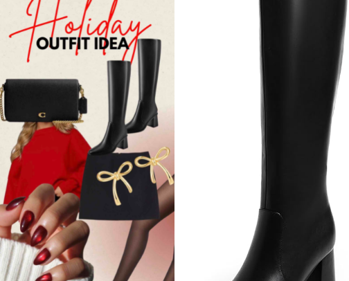 💋RED HOLIDAY PARTY OUTFIT INSPO💋 cover photo collage