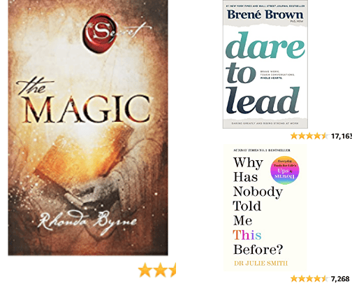 Inspirational reads that uplift and motivate. cover photo collage