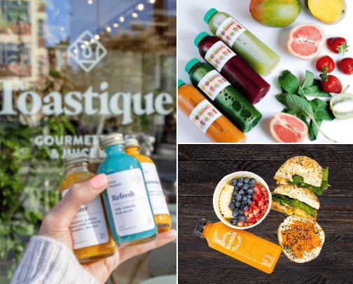 SOME OF MY FAVORITE JUICE BARS cover photo collage