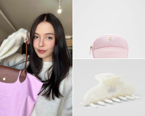 What’s in my bag 👜 as that girl🤍 cover photo collage
