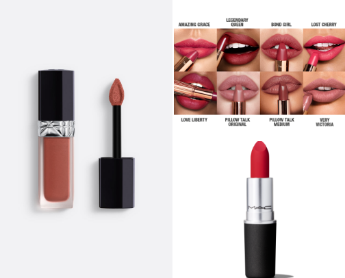 Glossy, Matte, Iconic 💋⚡ cover photo collage