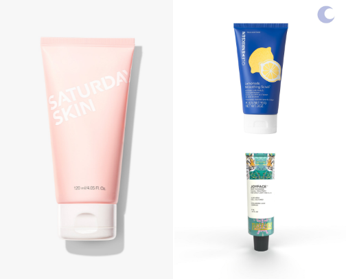 Skincare-face wash cover photo collage