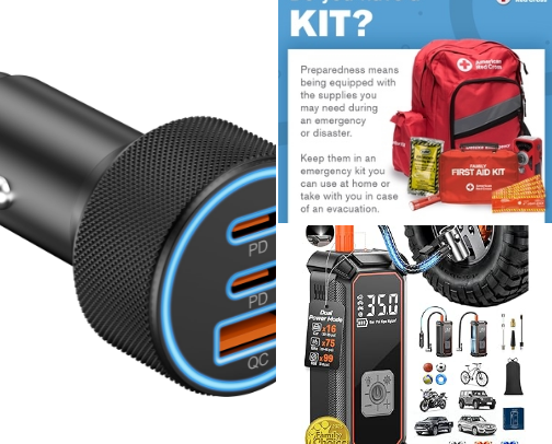 ✨️Top 10 Things Every Driver Should Have in Their Car✨️ cover photo collage