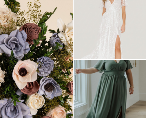 What I bought for my DIY Budget Wedding cover photo collage