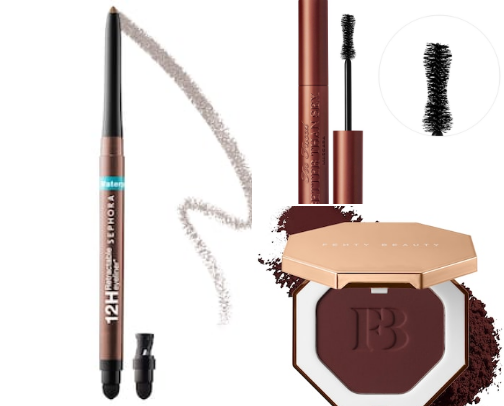 Brown Eye Makeup cover photo collage