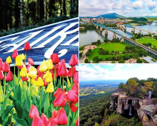 Pack a Bag, We’re Leaving: Best Weekend Trips 4 Hours from Bham cover photo collage