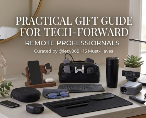 Practical Gift Guide for Tech-Forward Remote Professionals cover photo collage
