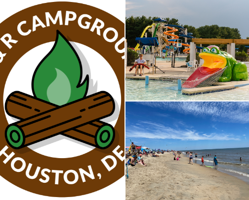 Camping cover photo collage