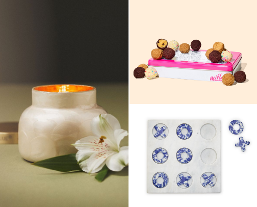 Gifts That Impress: Home Decor, Kitchen Essentials, Self-Care, and More cover photo collage