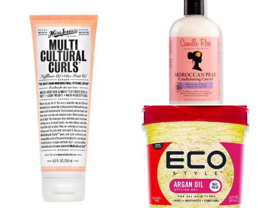 Curly Hair Routine + Best Products for Mixed Curls cover photo collage