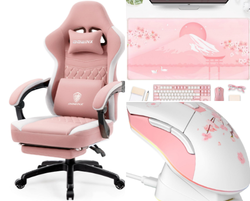 Gamer Girl Dream Set Up cover photo collage