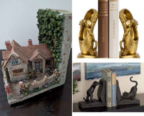 Unconventional Bookends To Make Your Bookshelves Come Alive cover photo collage