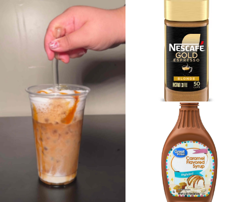 how to make iced coffee at home cover photo collage