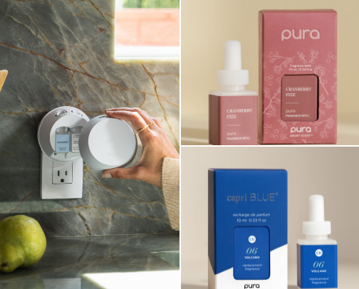 Fragrances and Appliances for the home. cover photo collage