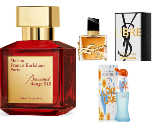 Best women's perfumes cover photo collage