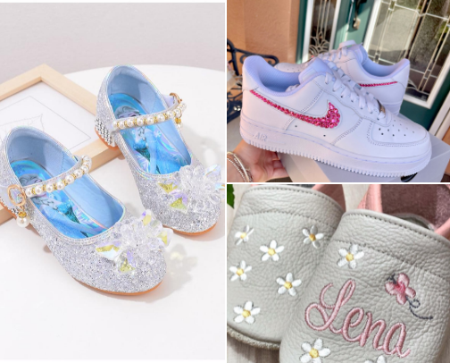 Girls shoes cover photo collage