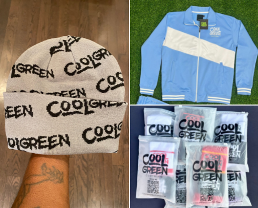 Cool Green Clothing cover photo collage